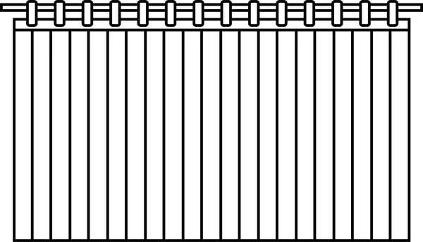 Esquema de la cortina de rayas blancas — Archivo Imágenes Vectoriales