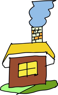 Renkli çocuk grafiti çizim 