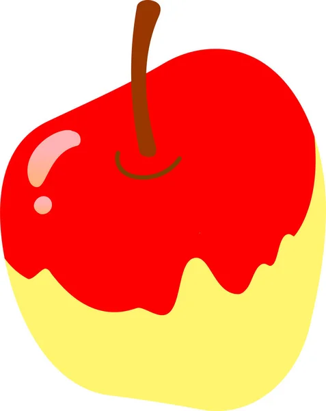 Illustrazione mela fresca — Vettoriale Stock