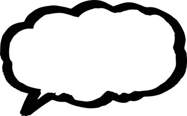 Kalın satır ile konuşma balonu