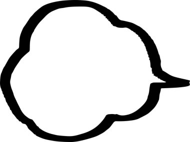 Kalın satır ile konuşma balonu