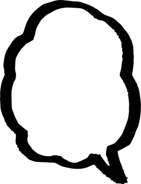 Kalın satır ile konuşma balonu