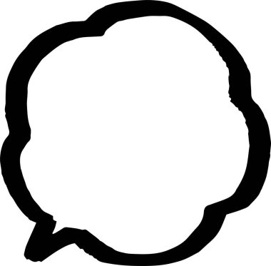 Kalın satır ile konuşma balonu