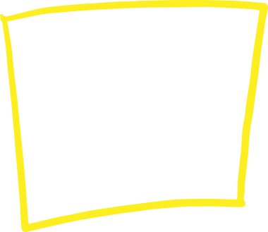 Renkli çizilmiş dikdörtgen