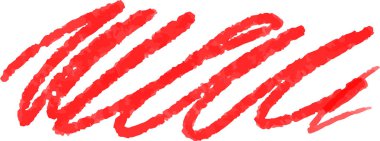 Kırmızı kalem kontur 