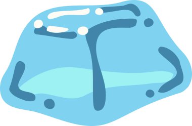 Menevişli erimiş buz illüstrasyon 