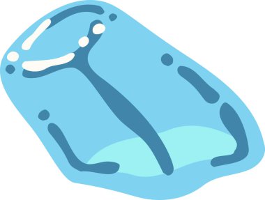 Menevişli erimiş buz illüstrasyon 