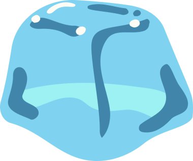 Menevişli erimiş buz illüstrasyon 