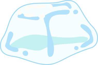 Şeffaflık erimiş buz illüstrasyon 