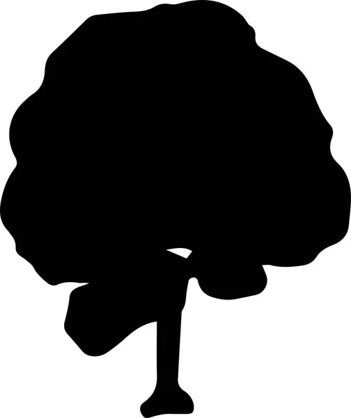 Silueta de árbol — Archivo Imágenes Vectoriales