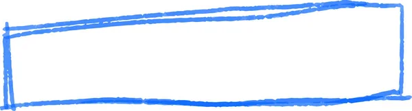 Flèche au crayon bleu — Image vectorielle