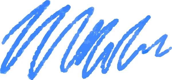 Flèche au crayon bleu — Image vectorielle