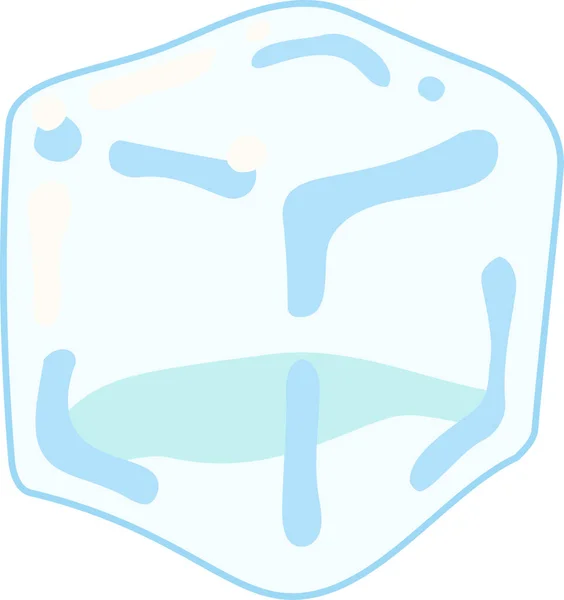 透明度の溶けた氷図 — ストックベクタ