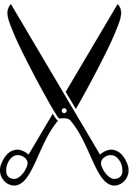 Иллюстрация чёрных ножниц — стоковый вектор