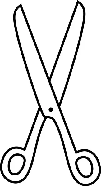 Черно-белые ножницы — стоковый вектор