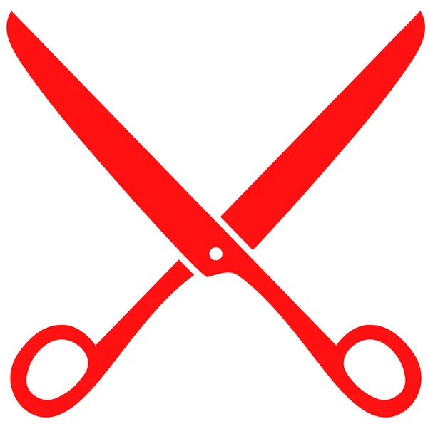 Иллюстрация красных ножниц — стоковый вектор