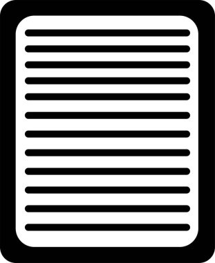 Siyah kağıt simgesi 