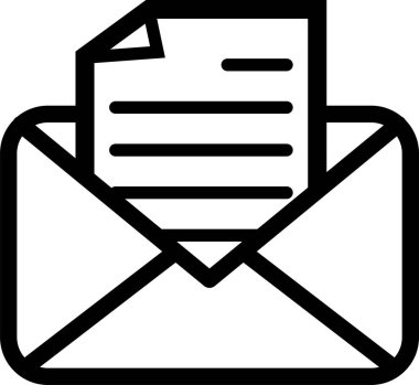 Siyah kağıt simgesi 