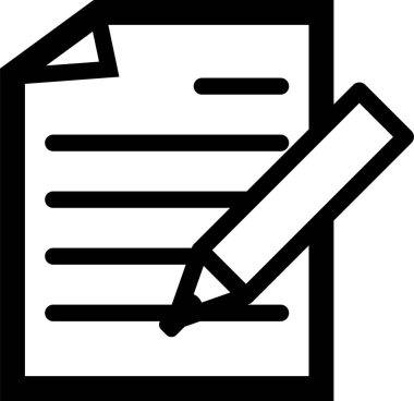 Siyah kağıt simgesi 