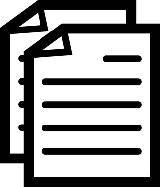 Siyah kağıt simgesi 