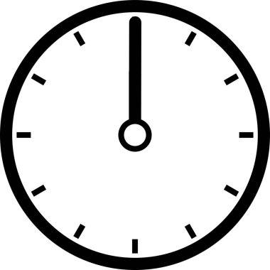 Siyah saat illüstrasyon