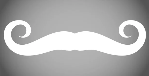 Белая респектабельная борода — стоковый вектор
