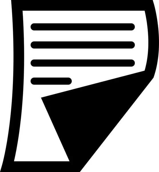 Icona di carta nera — Vettoriale Stock