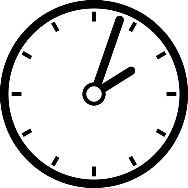 Orologio nero illustrazione — Vettoriale Stock