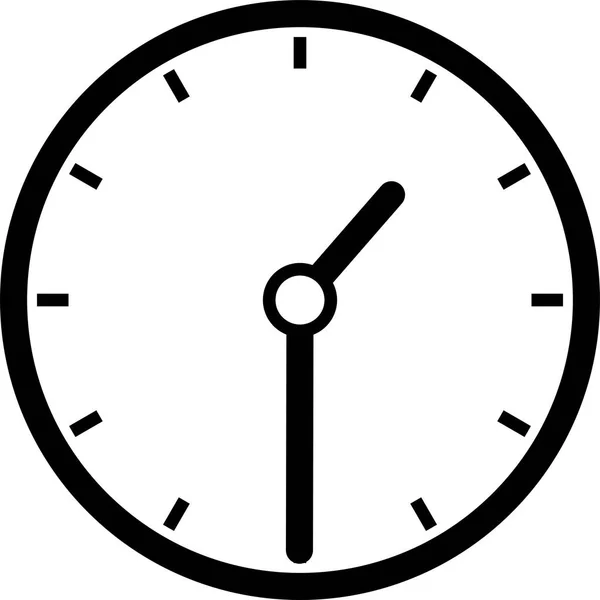 Чорний годинник ілюстрація — стоковий вектор