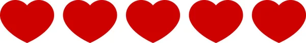 Простой индикатор жизненного цикла красного сердца — стоковый вектор