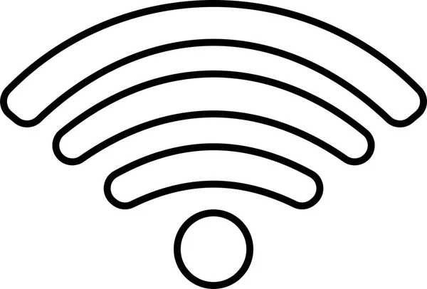 无线电波状态的圆形信号图标 — 图库矢量图片