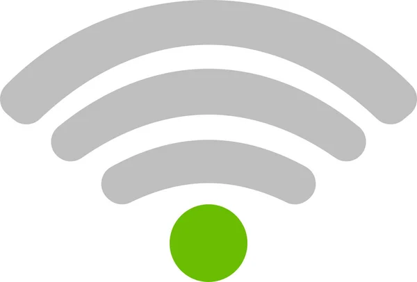 Icono de señal redonda del estado de onda de radio — Vector de stock