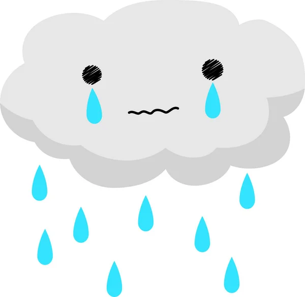 Illustration saison des pluies — Image vectorielle