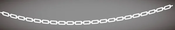 White chain shape — Stock Vector