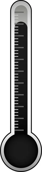Elegante termometro monocromatico illustrazione — Vettoriale Stock