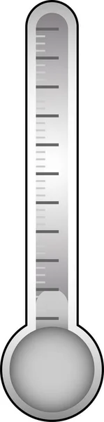 Illustration élégante du thermomètre monochrome — Image vectorielle