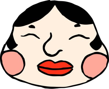 El servet sevimli Japon tanrısı çekilmiş