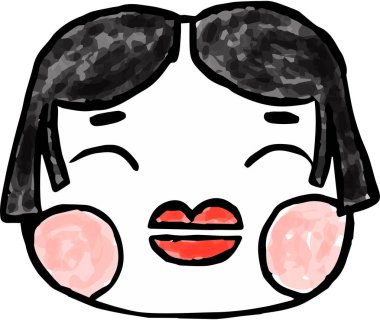 Suluboya stil Japon zenginlik tanrısı