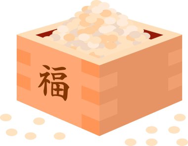 Japon Setsubun soys kutusunu ölçme içine gitti