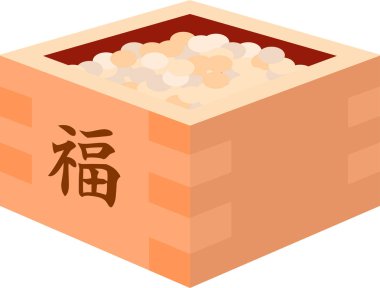 Japon Setsubun soys kutusunu ölçme içine gitti
