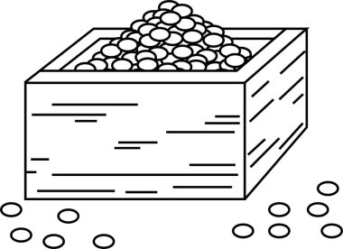 Japon Setsubun soys kutusu anahat ölçme içine gitti