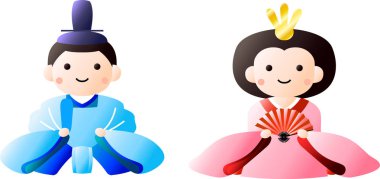 Japon geçiş Hina bebek seti