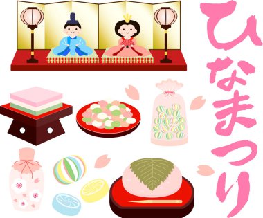 Kız için Japon bez bebek Festivali