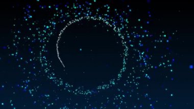  Birçok kez dönen ve TN rengini parıldatan parçacıklar 