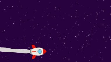 Bu bir uzay roketi uçuşu videosu.