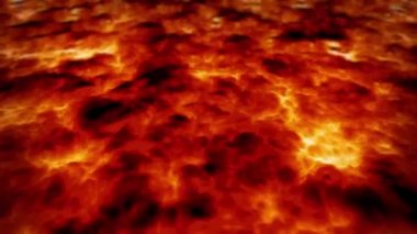 Bu Magma 'nın lapa lapa aktığı bir video.