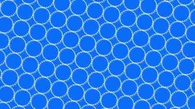 Bu mavi arkaplan üzerinde hareket eden basit bir polka nokta çizgisinin videosu. 
