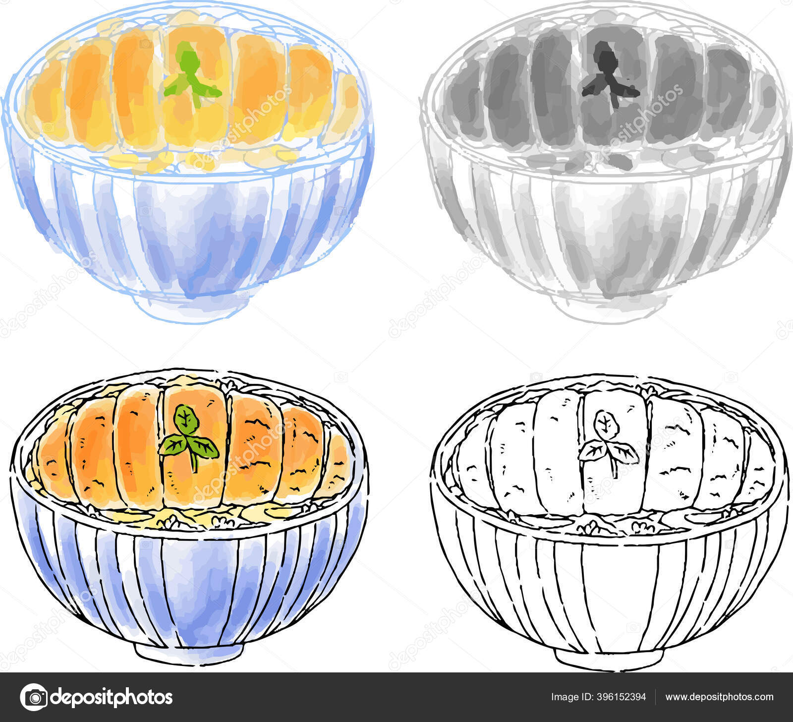 とんかつストックベクター ロイヤリティフリーとんかつイラスト Depositphotos