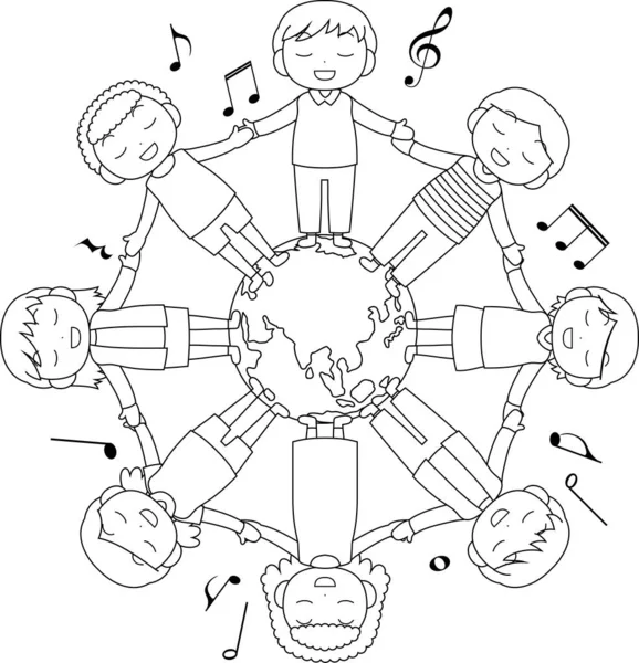 Kinder Kreis Gesangストックベクター ロイヤリティフリーkinder Kreis Gesangイラスト Depositphotos