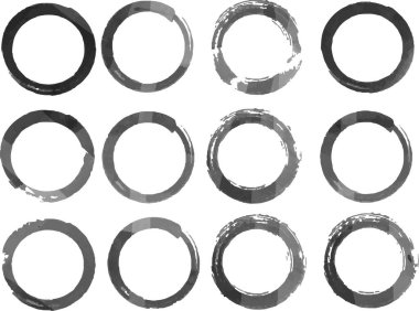 Bu, fırça setiyle çizilmiş suluboya halkasının bir çizimi.